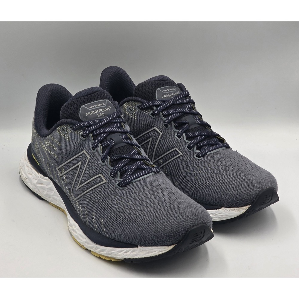 New Balance Fresh Foam 880v11 M880T11 Men's 11 2E Wide Ocean Grey Yellow